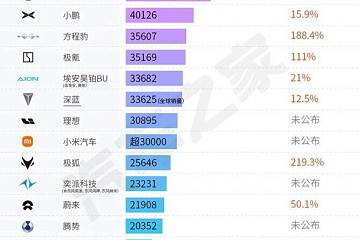 6月新势力销量汇总:第一梯队销量分化 小米等年度达成率有差距?