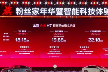 全新红旗H7正式开启预售 首发诚意价18.18万元起 综合续航1954公里